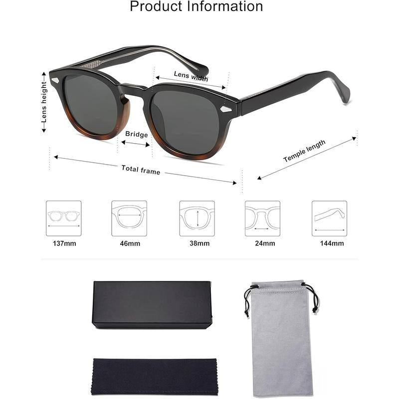 Retro Small Round Sunglasses for Men and Women